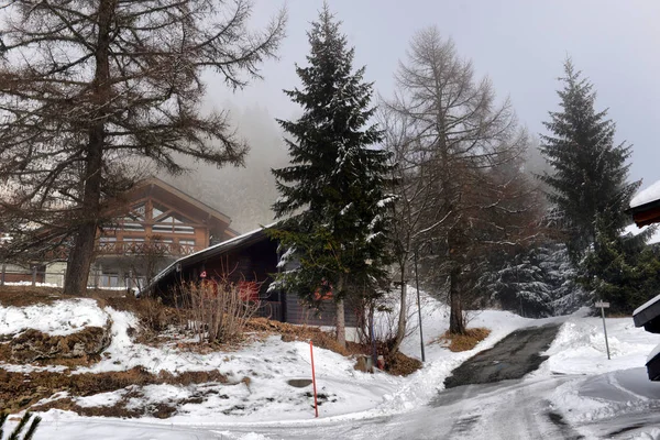 Winter Alpine landscape in the countryside — Stock Photo, Image