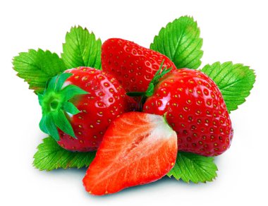 Bütün çilek ve yarım