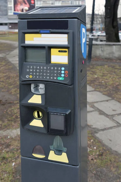 Nahaufnahme eines Parkscheinautomaten — Stockfoto