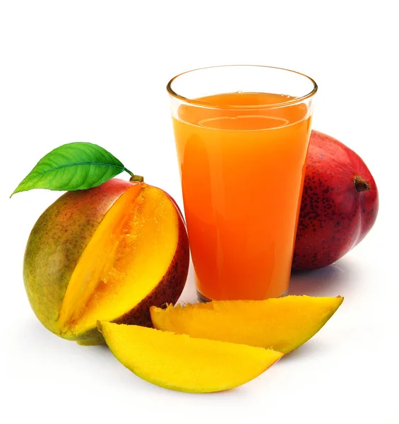 Zumo de mango y fruta — Foto de Stock