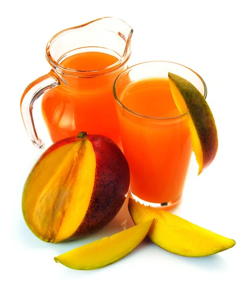 Mango sap en fruit — Stockfoto