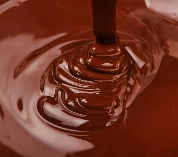 Mucho chocolate cayendo desde arriba —  Fotos de Stock