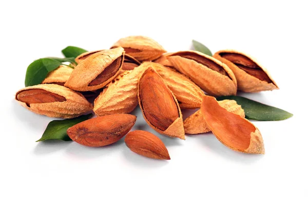 Skupina mandlové ořechy — Stock fotografie