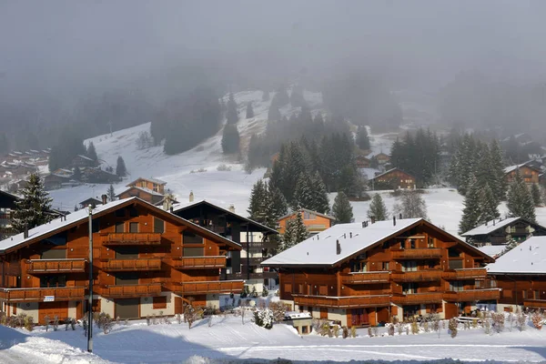 Winter Alpine landscape in the countryside — Stock Photo, Image