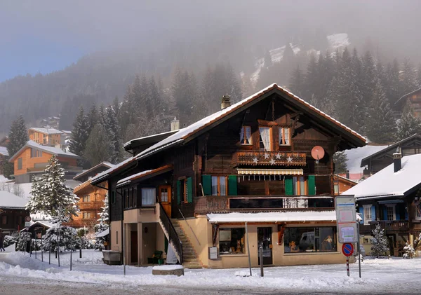 Winter Alpine landscape in the countryside — Stock Photo, Image