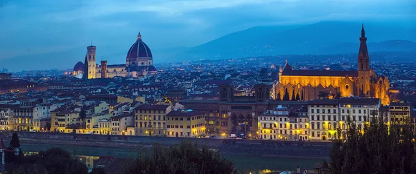 Top légi panoráma Firenze város Duomo Cattedrale — Stock Fotó