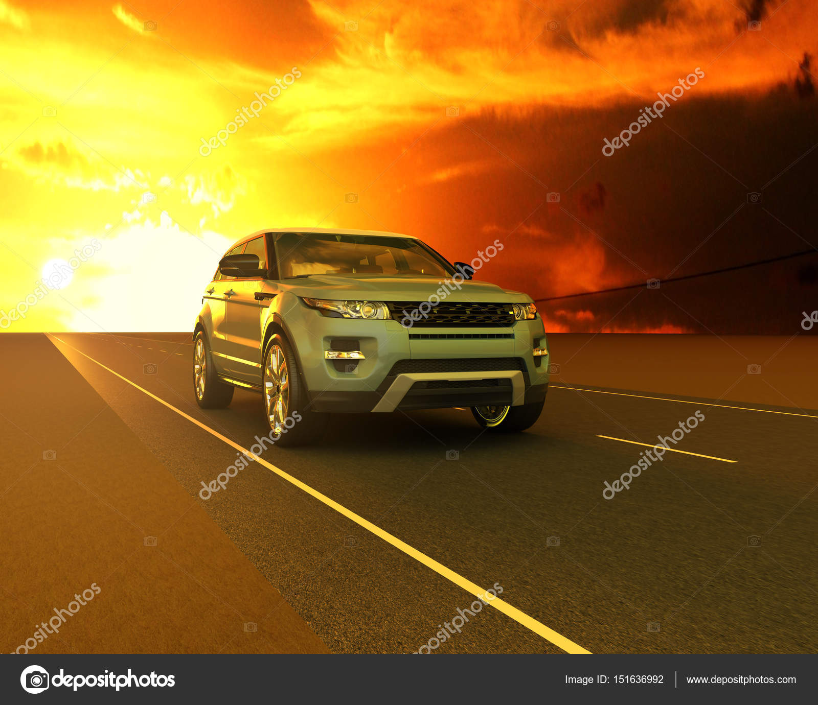 Blue Range rover Stock Photo by ©mariam1992 151636992
