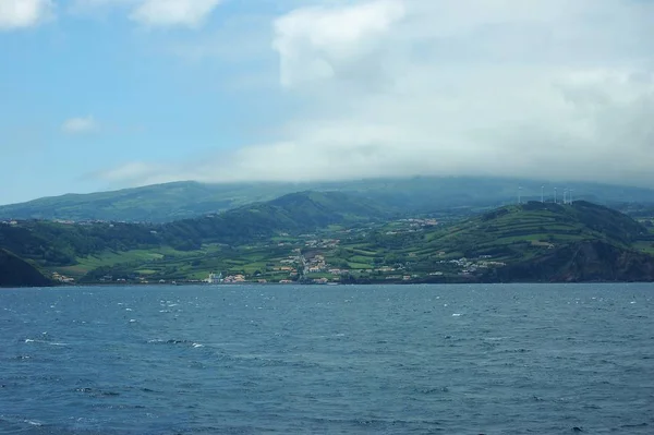 Cidade da Horta vista do mar. Acores, Portugal — Photo