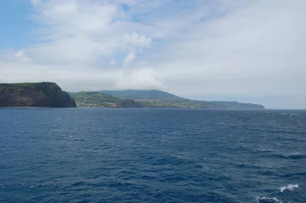 Cidade da Horta vista do mar. Acores, Portugal — стокове фото