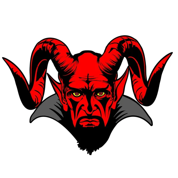 Devil head illustration — Stock Vector