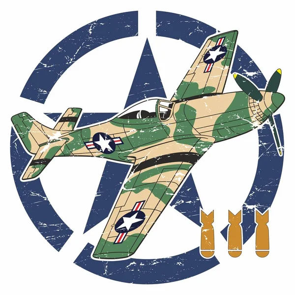 Světové války letadla — Stockový vektor