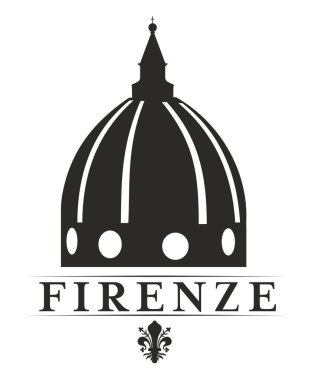 Katedral kubbesi ve Floransa zambağı