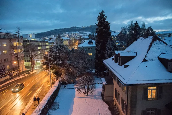 Bern Város Tél Svájc Európában — Stock Fotó