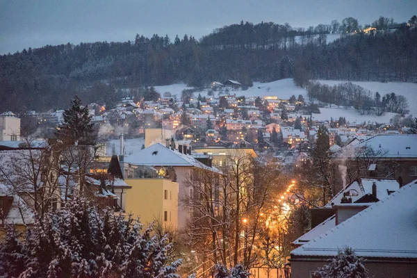 Bern Şehir Kış Sviçre Avrupa Nın — Stok fotoğraf