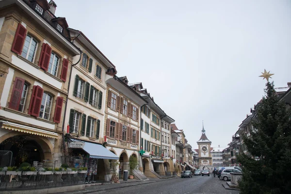 Murten Town Winter Switzerland Europe — Stock Photo, Image