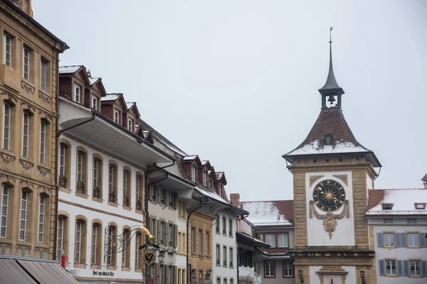 Murten Town Winter Switzerland Europe — Stock Photo, Image