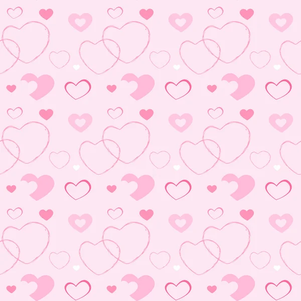 Heart on a pink background — Stock Vector