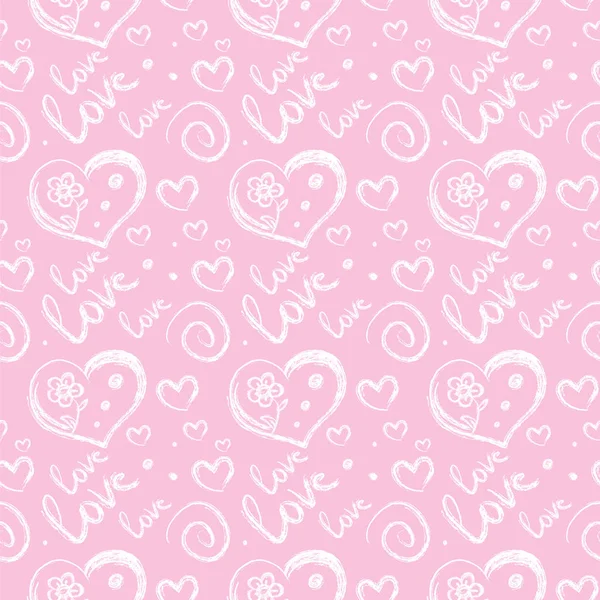Pattern with  hearts — Stock Vector