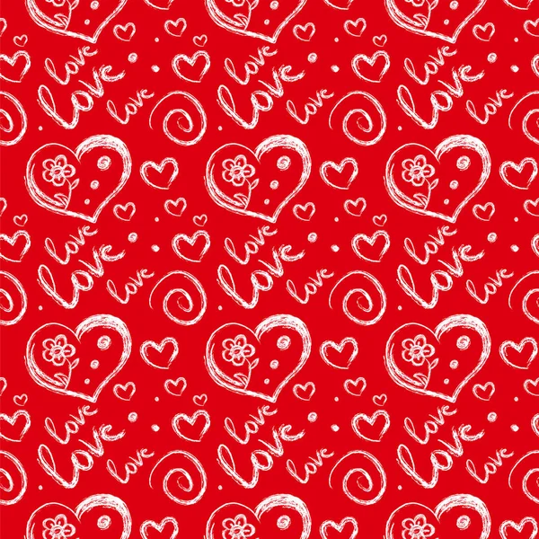 Pattern with  hearts — Stock Vector