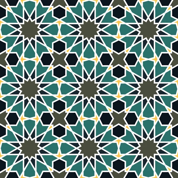 Vzor bezešvé v marockém stylu — Stockový vektor