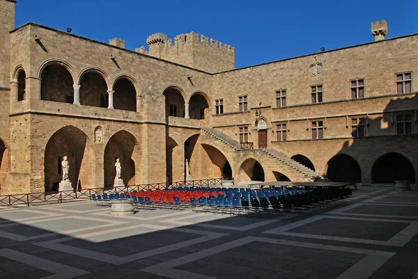 Rodas Monumento Palacio de los Grandes Maestros — Foto de Stock