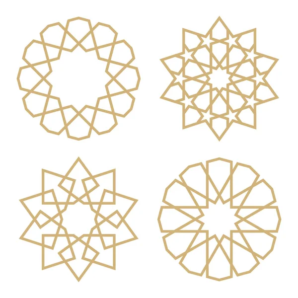 Набор звезд в арабском стиле — стоковый вектор