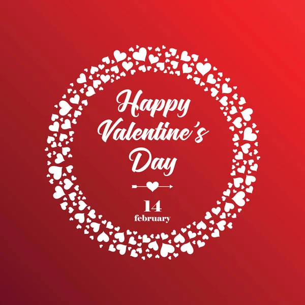 Happy Valentines day greeting card. — Stock Vector