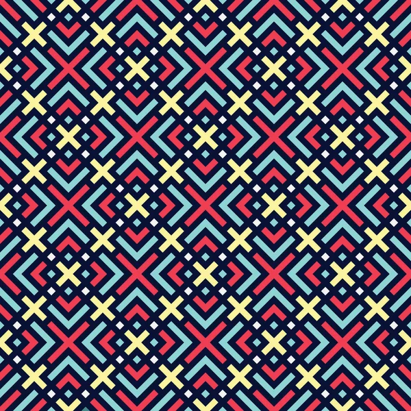 Färg geometriska sömlösa mönster — Stock vektor