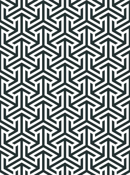 Adorno geométrico basado en una rejilla hexagonal — Archivo Imágenes Vectoriales