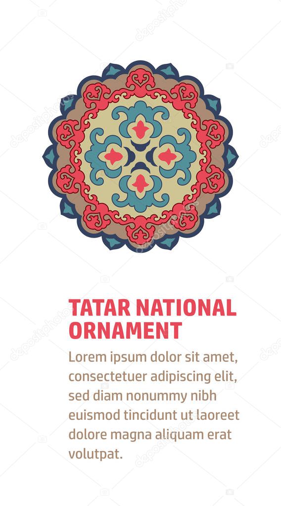 Tatar national ornament