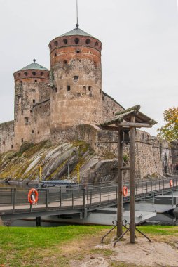Savonlinna Finlandiya 'daki Olavinlinna kalesi