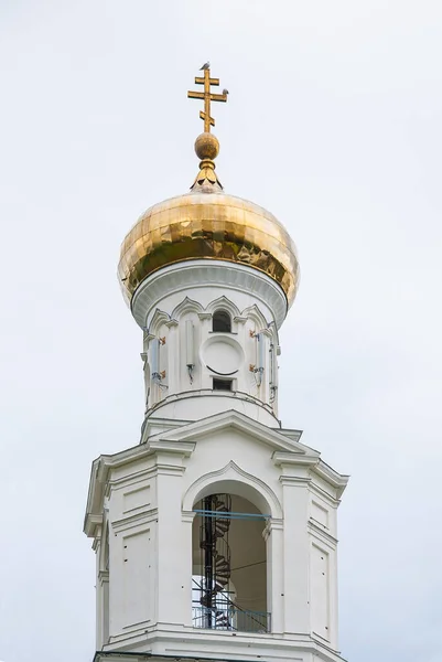 Campanile Del Monastero San Giorgio Yuriev Veliky Novgorod Russia — Foto Stock