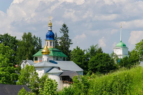 Cattedrale Ortodossia Monastero Pskov Pechersky Pechory Pskov Russia — Foto Stock