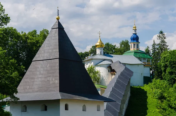Ortodox Katedrális Pskov Pechersky Kolostor Pechory Pskov Oroszország — Stock Fotó