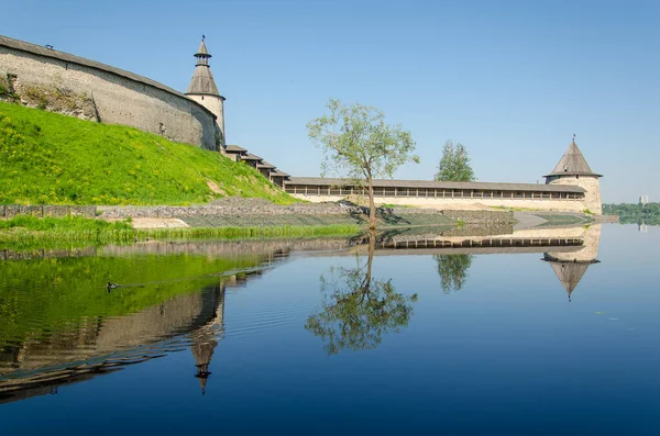 Pskov Kremlin Befestigungsarchitektur Russlands Die Antike Russische Stadt Pskow — Stockfoto