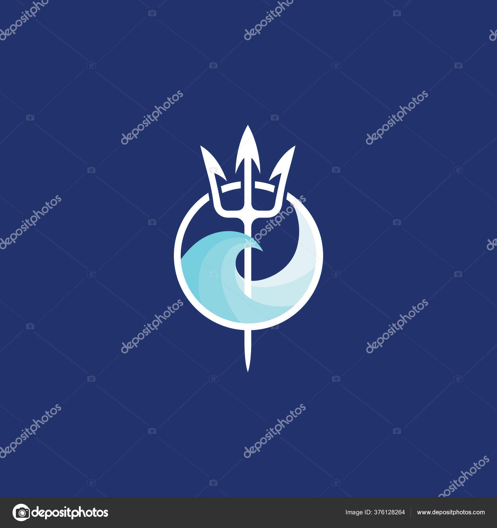 Neptune Trident Logo Sea Wave Symbol God Seas Trident Poseidon Vector Image By C Misima Vector Stock Neptune Trident Logo Sea Wave Symbol God Seas Trident Poseidon Vector Image By C Misima Vector Stock