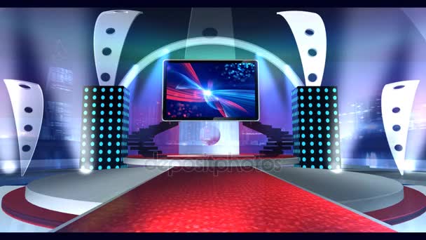 Virtual studio Entertainment 2 — стоковое видео