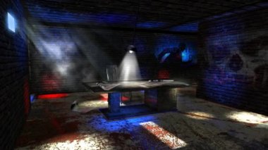 Suç ve soruşturma sanal stüdyo Set.