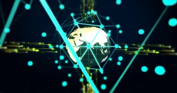 Science Technologie Globe Background Est Parfait Pour Tout Type Présentation — Video