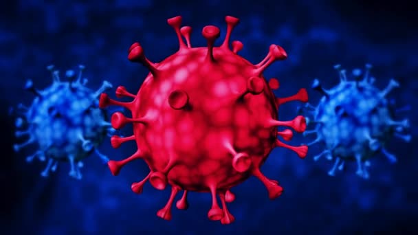 Corona Virus Background Είναι Ιδανικό Για Κάθε Είδους Ειδήσεις Παρουσίαση — Αρχείο Βίντεο