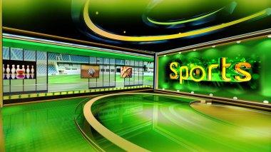 Spor geçmişi her türlü haber ya da bilgi sunumu için mükemmeldir. Arka planda şık ve temiz bir düzen var. 