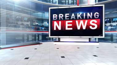 3D flaş haber. Sanal set stüdyosu krom görüntüler için. Profesyonel görünümlü bir stüdyo için vizyonunuzu gerçekleştirin. Basit bir düzenleme, birkaç metrekare boşluk ve Sanal Set ile... , 