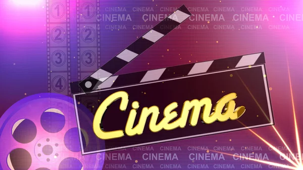 Cinema background is perfect for any type of news or information presentation. The background features a stylish and clean layout