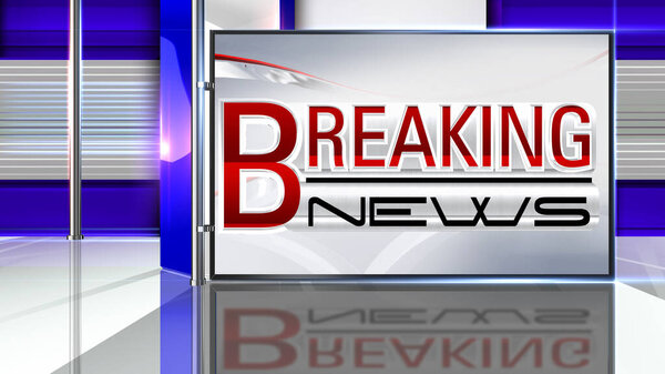 Breaking news 3D rendering  Virtual set studio for chroma footage Realize your vision for a professional-looking studio  wherever you want it. With a simple setup, a few square feet of space, and Virtual Set , 