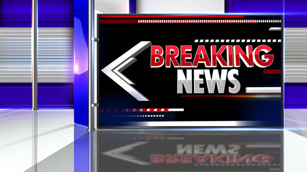 Breaking news 3D rendering  Virtual set studio for chroma footage Realize your vision for a professional-looking studio  wherever you want it. With a simple setup, a few square feet of space, and Virtual Set , 