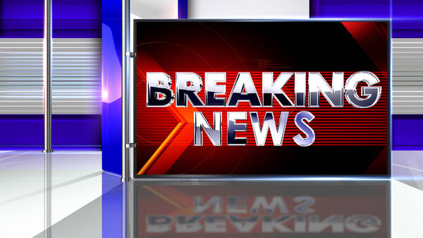 Breaking news 3D rendering  Virtual set studio for chroma footage Realize your vision for a professional-looking studio  wherever you want it. With a simple setup, a few square feet of space, and Virtual Set , 