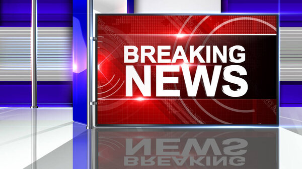 Breaking news 3D rendering  Virtual set studio for chroma footage Realize your vision for a professional-looking studio  wherever you want it. With a simple setup, a few square feet of space, and Virtual Set , 