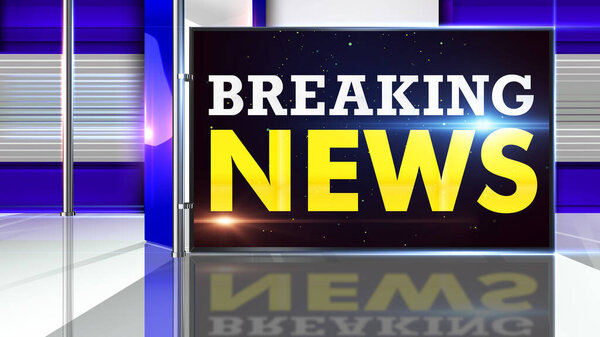 Breaking news 3D rendering  Virtual set studio for chroma footage Realize your vision for a professional-looking studio  wherever you want it. With a simple setup, a few square feet of space, and Virtual Set , 