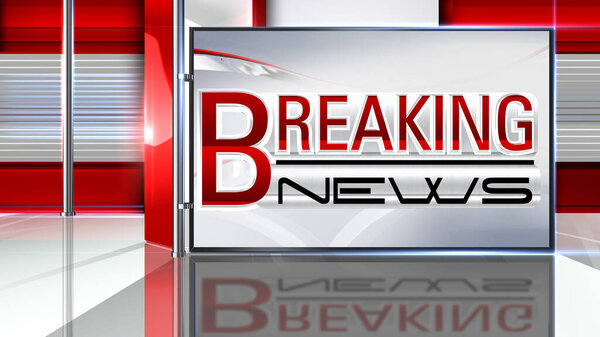 Breaking news 3D rendering  Virtual set studio for chroma footage Realize your vision for a professional-looking studio  wherever you want it. With a simple setup, a few square feet of space, and Virtual Set , 