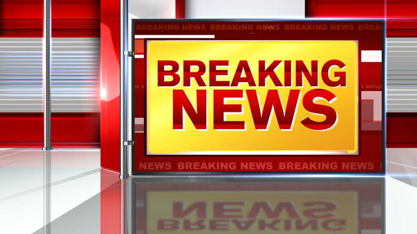 Breaking news 3D rendering  Virtual set studio for chroma footage Realize your vision for a professional-looking studio  wherever you want it. With a simple setup, a few square feet of space, and Virtual Set , 